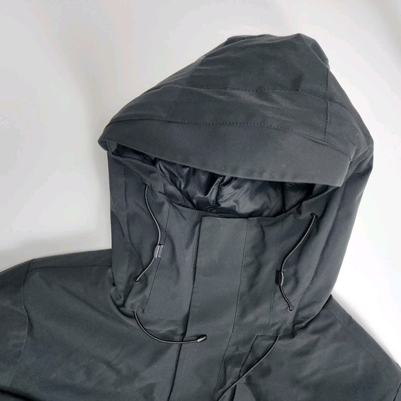 Men's Medium G.H. Bass Long Parka Jacket Moonless Night Black BA43J278 NWT - Picture 2 of 14